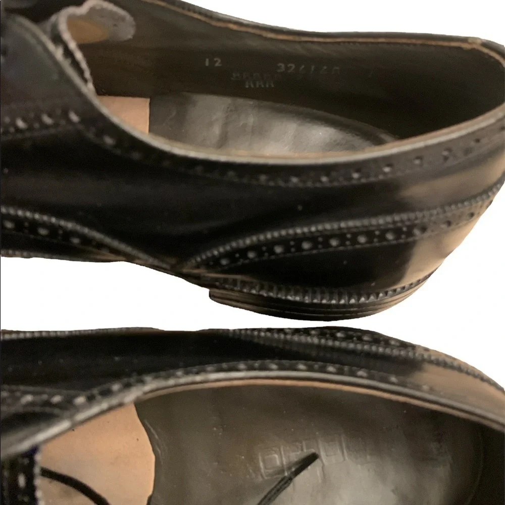 Footjoy Classics Mens Black Wingtip Dress Oxfords Shoes Size 12